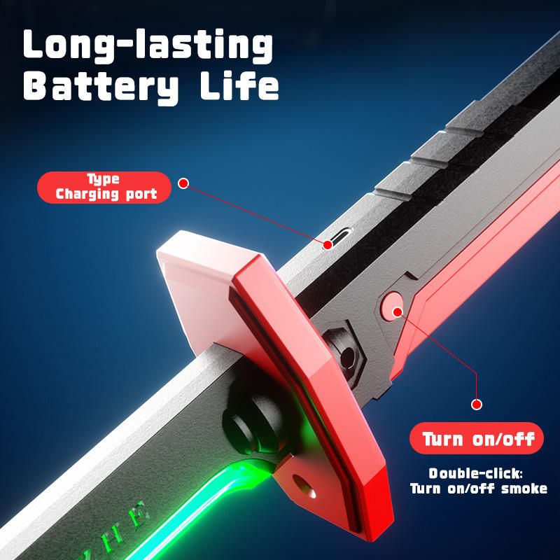 Sparkblade Led Sword WIth Smoke & Spark Effect | Katana Sword With Led Lights