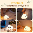 Silicone Cloud Rechargeable LED Night Lamp