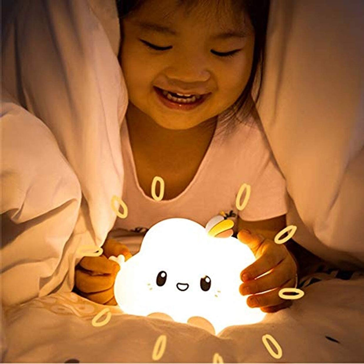 Silicone Cloud Rechargeable LED Night Lamp