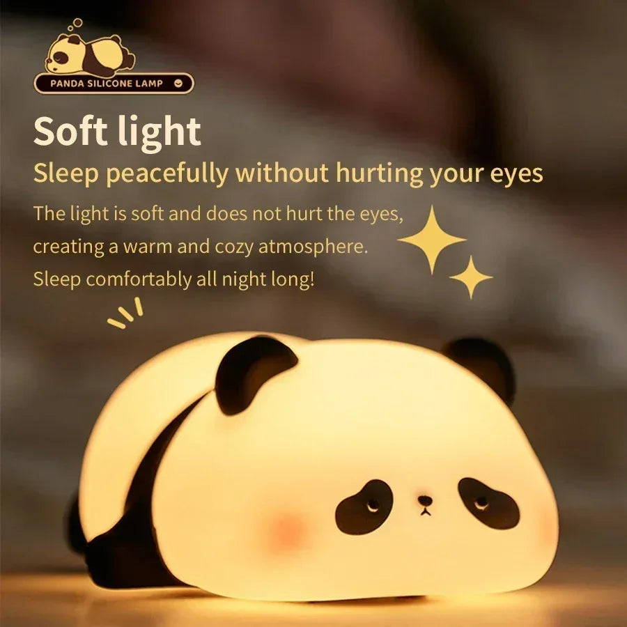 Cute Panda Desk Lamp – Soft LED Night Light for Bedroom & Kids Room