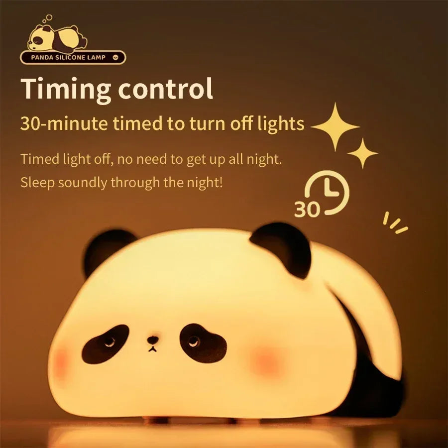 Cute Panda Desk Lamp – Soft LED Night Light for Bedroom & Kids Room