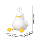 Daisy Flower Duck Silicone LED Night Light — USB Rechargeable Touch Lamp