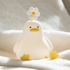 Daisy Flower Duck Silicone LED Night Light — USB Rechargeable Touch Lamp