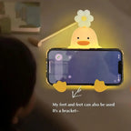 Daisy Flower Duck Silicone LED Night Light — USB Rechargeable Touch Lamp